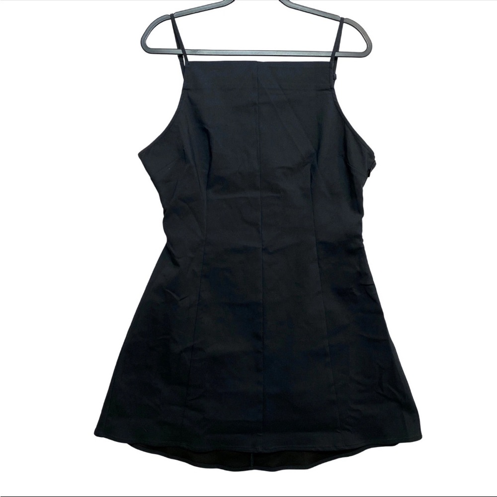 Kimchi Blue Mini Dress Womens XL Black Square Neck A Line NWT
